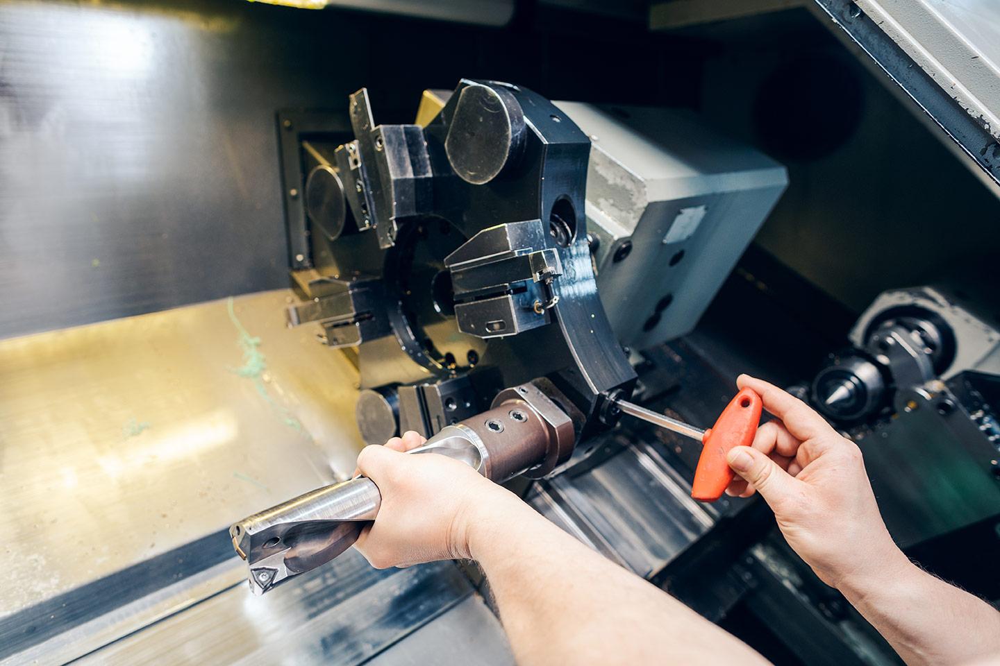 cnc-inspection image showing routine inspection being done