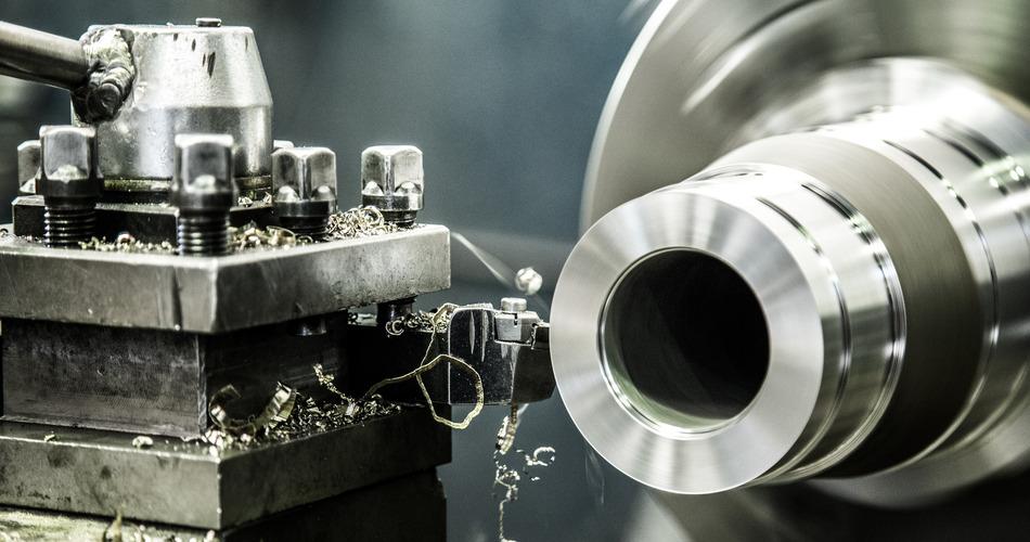 image showing lathe live tooling holder while machine is running